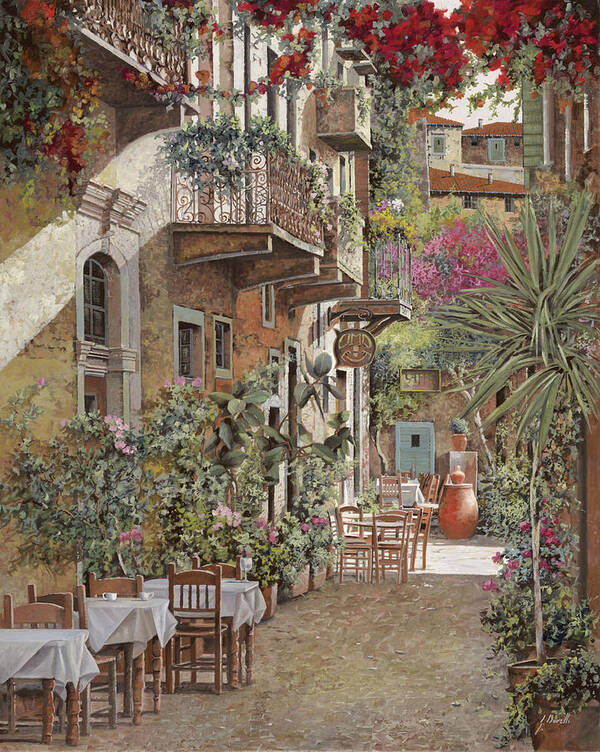 Greece Art Print featuring the painting Rethimnon-Crete-Greece by Guido Borelli