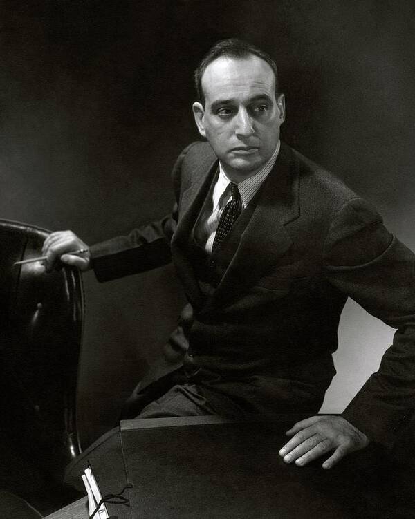 Personality Art Print featuring the photograph Robert Moses At A Desk by Edward Steichen