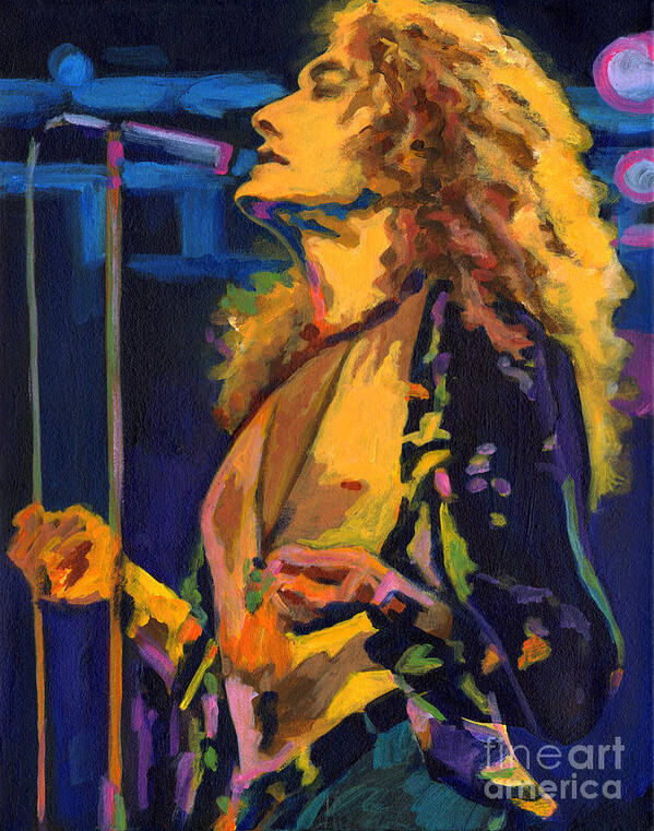Tanya Filichkin Art Print featuring the painting Robert Plant. Kashmir by Tanya Filichkin