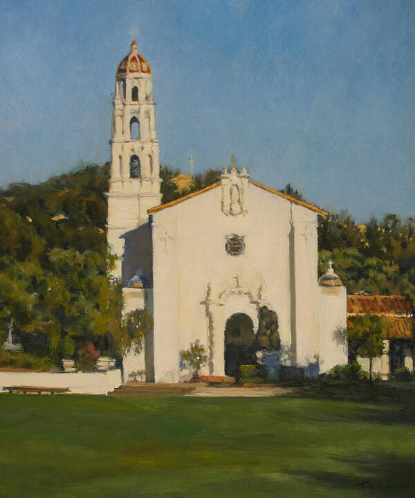 Saint Art Print featuring the painting Saint Mary's College by Kerima Swain