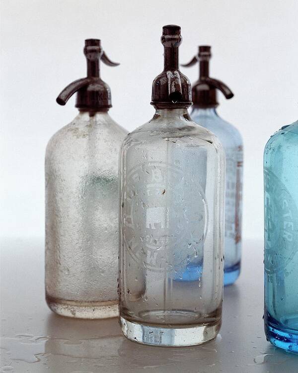 Interior Decoration Art Print featuring the photograph Seltzer Bottles by Romulo Yanes