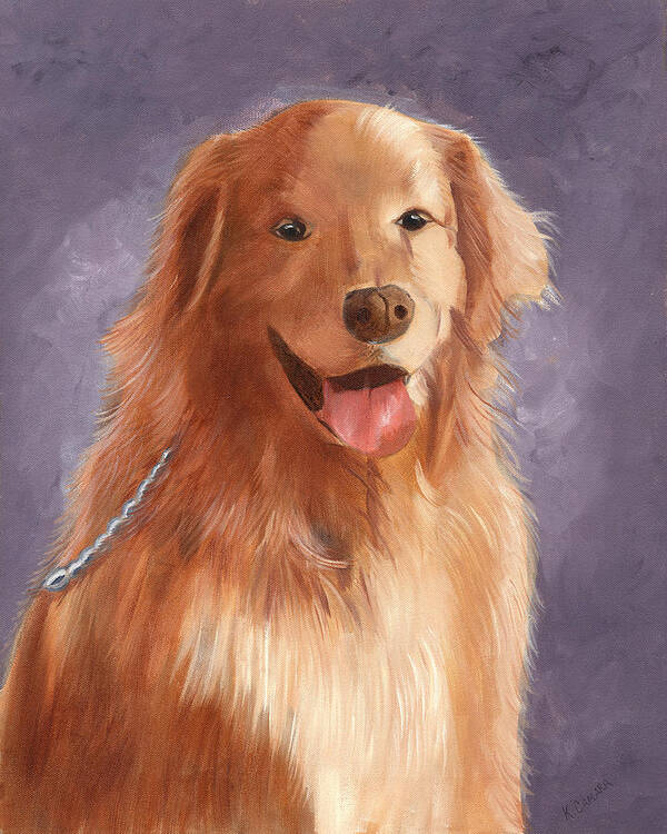 Pets Art Print featuring the painting Sir Angus by Kathie Camara