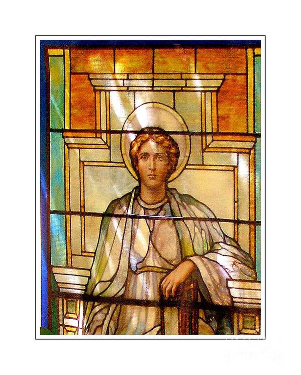 Marcia Lee Jones Portrait Art Print featuring the photograph Stain Glass Series by Marcia Lee Jones