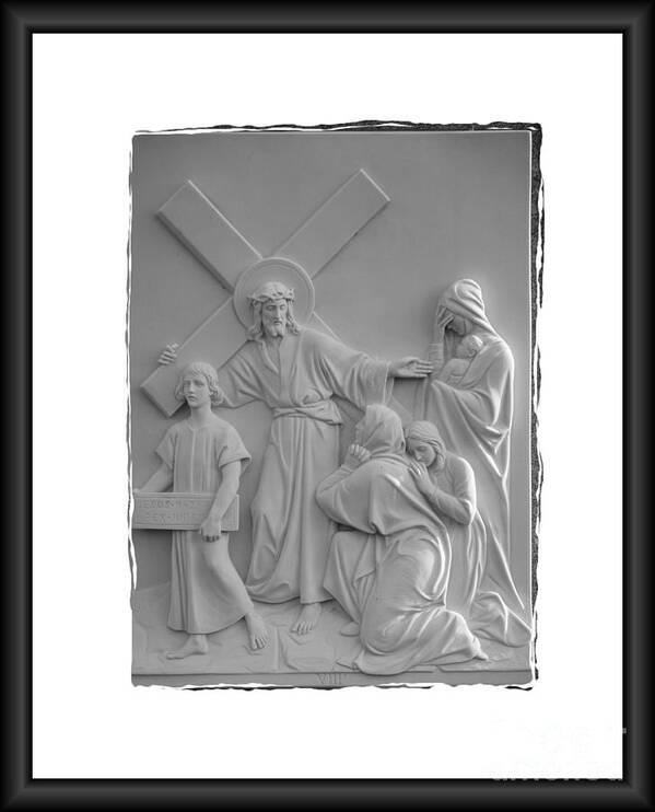 Stations Of The Cross Art Print featuring the photograph Station V I I I by Sharon Elliott