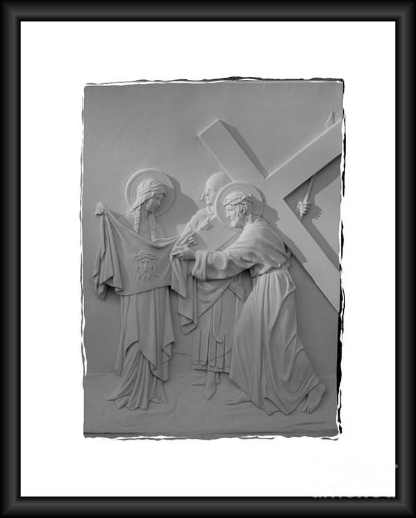 Stations Of The Cross Art Print featuring the photograph Station V I by Sharon Elliott