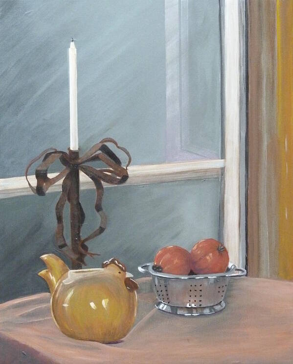 Still Life Art Print featuring the painting Study in Shine by Kimberly Walker