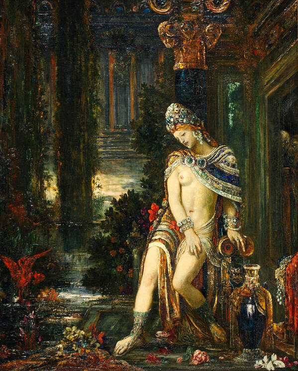 Gustave Moreau Art Print featuring the painting Susanna and the Elders by Gustave Moreau