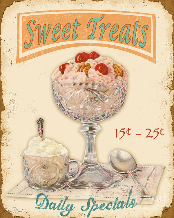 Jean Plout Art Print featuring the digital art Sweet Treats by Jean Plout