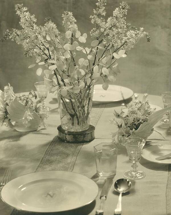 Accessories Art Print featuring the photograph Table Setting by Edward Steichen