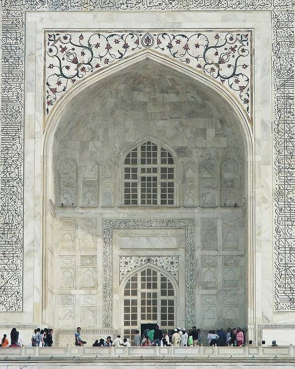 Taj Art Print featuring the photograph Taj Mahal Entrance by Kim Bemis