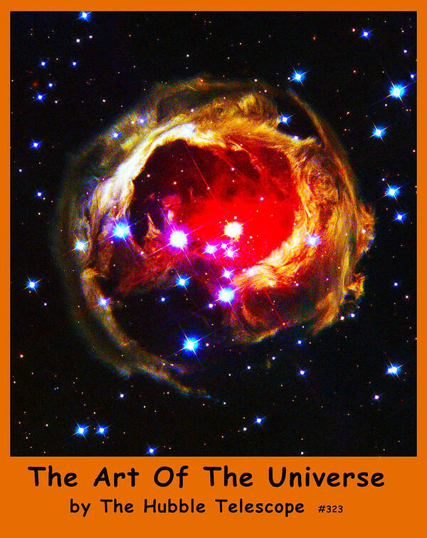 Outer Space Three Zero Six Art Print featuring the digital art The Art Of The Universe 323 by The Hubble Telescope