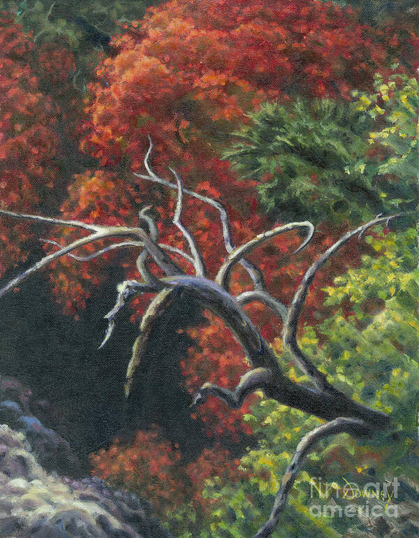 Tree Art Print featuring the painting The Fallen Tree by Carl Downey