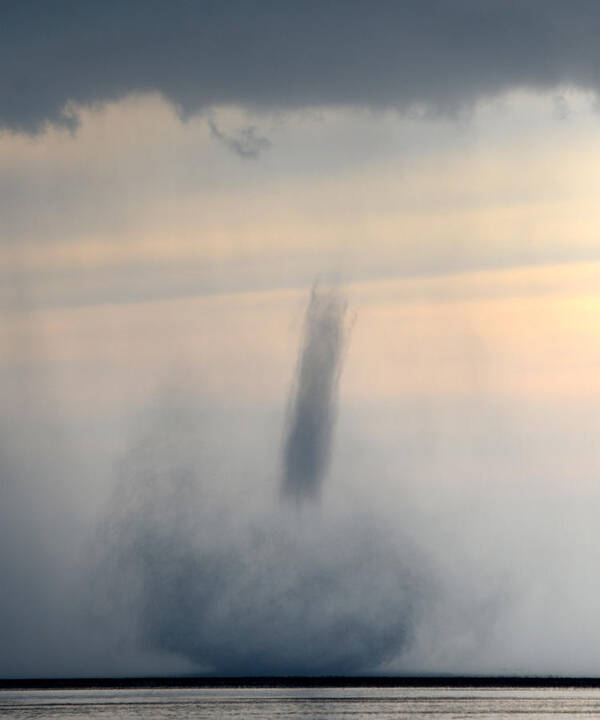 Waterspout Art Print featuring the photograph The great waterspout by David Lee Thompson