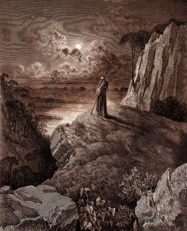 The Hermit On The Mountain, By Gustave Dore Art Print by Litz Collection -  Fine Art America