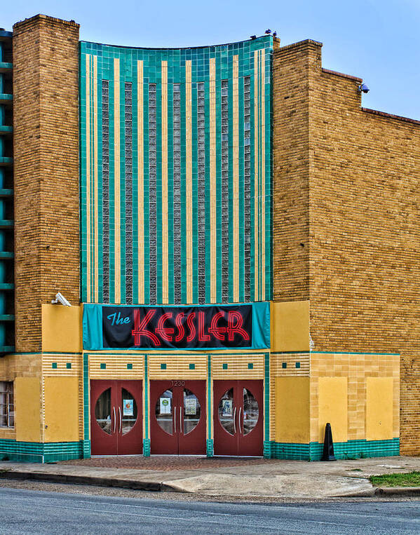 1940 Art Print featuring the photograph The Kessler Movie Theater by David and Carol Kelly