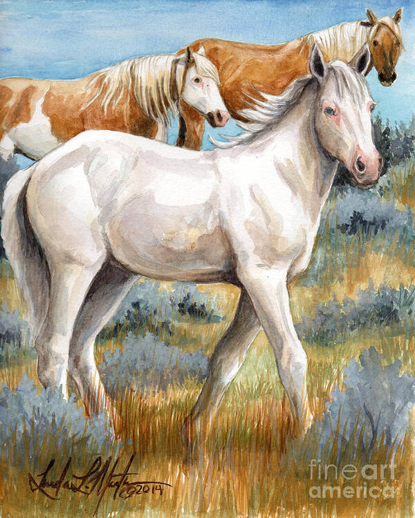 Laramie Art Print featuring the painting The Little Princess by Linda L Martin