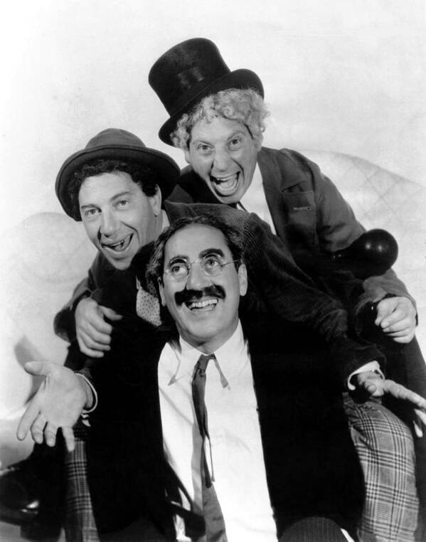 Movie Poster Art Print featuring the photograph The Marx Brothers - A Night at the Opera by Georgia Clare