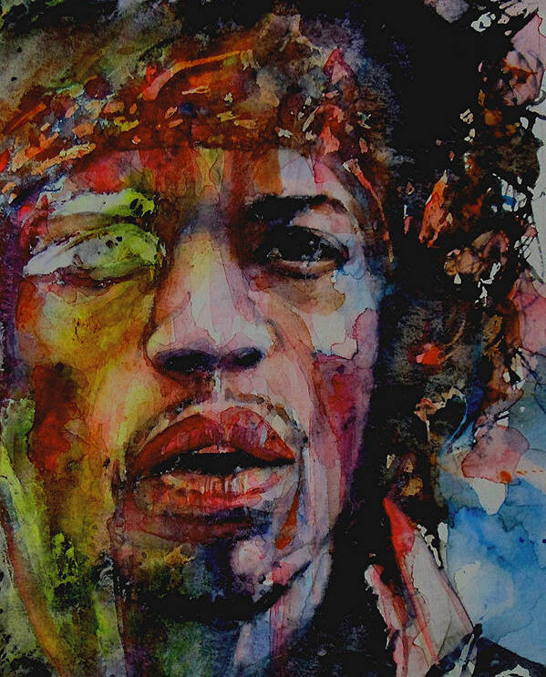 Hendrix Art Print featuring the painting There Must Be Some Kind Of Way Out Of Here by Paul Lovering