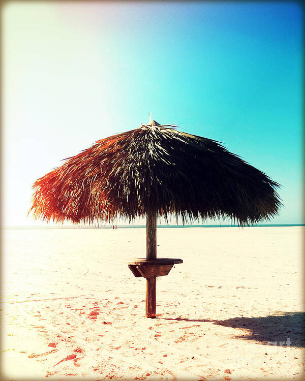 Florida Art Print featuring the photograph Tiki Hut Photography Light Leaks1 by Chris Andruskiewicz