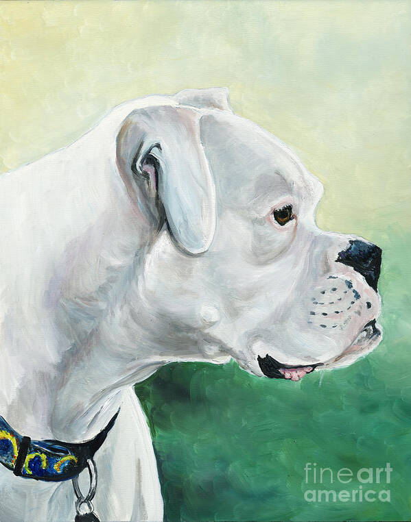 Dog Art Print featuring the painting Tyson by Charlotte Yealey