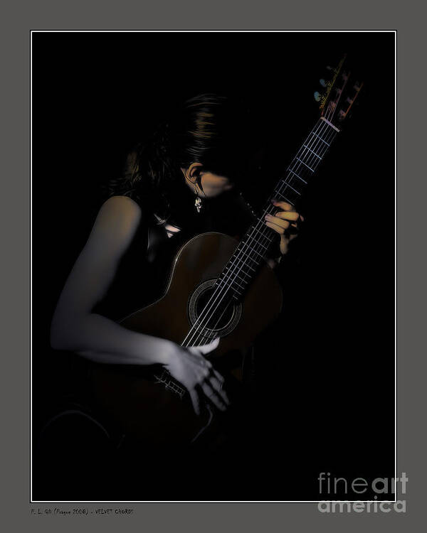 Performer Art Print featuring the photograph Velvet Chords by Pedro L Gili
