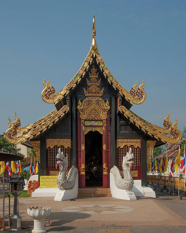 Thai Culture Art Print featuring the photograph Wat Inthakhin Sadue Muang Phra Wihan by Nature And Scenic Photos By Gerry Gantt