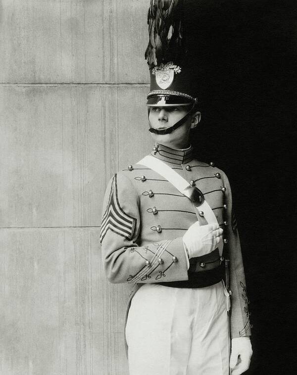 Actor Art Print featuring the photograph William Haines Wearing A Military Uniform by Edward Steichen
