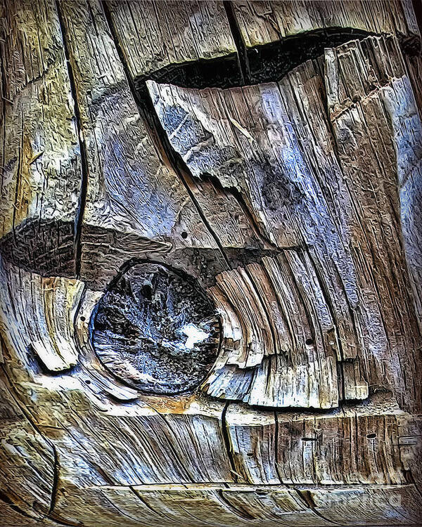 Wood Art Print featuring the photograph Wood 8812 by Walt Foegelle