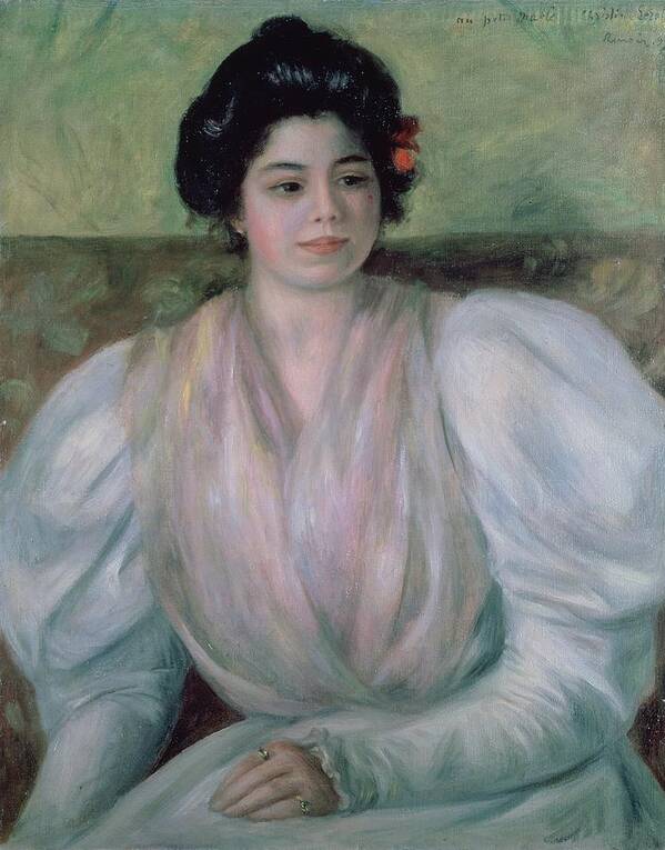 Christine Lerolle Art Print featuring the painting Christine Lerolle by Pierre Auguste Renoir 