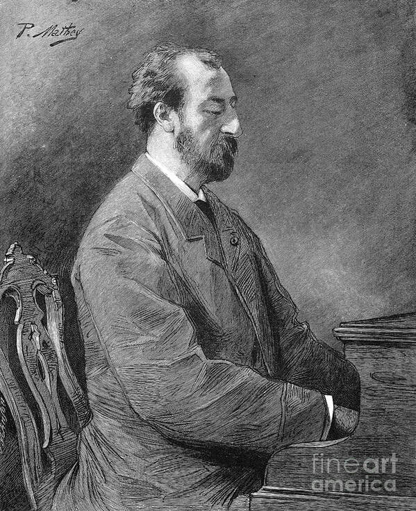 19th Century Art Print featuring the photograph Camille Saint-saens #2 by Granger