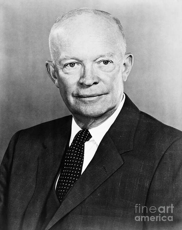 1950s Art Print featuring the photograph Dwight D. Eisenhower #28 by Granger