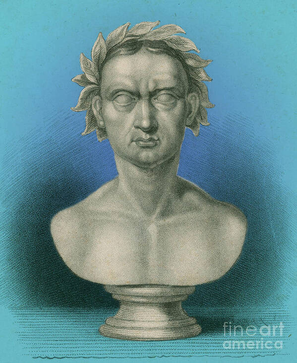 Gaius Julius Caesar Art Print featuring the photograph Julius Caesar, Roman General #8 by Photo Researchers
