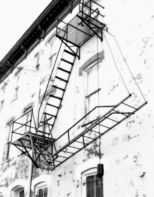 Structure Art Print featuring the photograph Capitol Hill Fire Escape by Steven Ainsworth