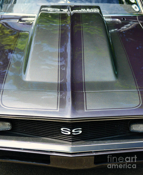 Classic Camaro Ss Hood Cowl Art Print featuring the photograph Classic Camaro SS Hood Cowl by Paul Ward