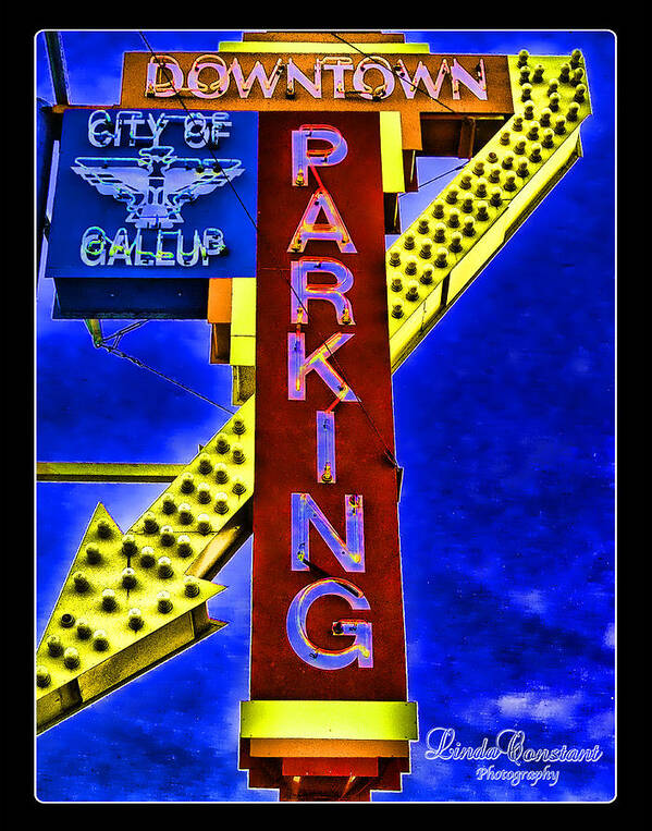 Gallup Art Print featuring the photograph Downtown Parking by Linda Constant