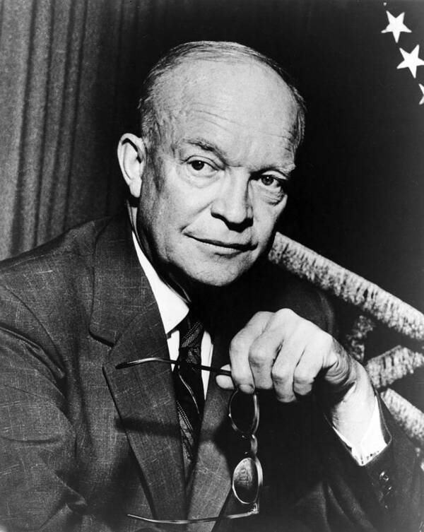 dwight Eisenhower Art Print featuring the photograph Dwight D Eisenhower - President of the United States of America by International Images