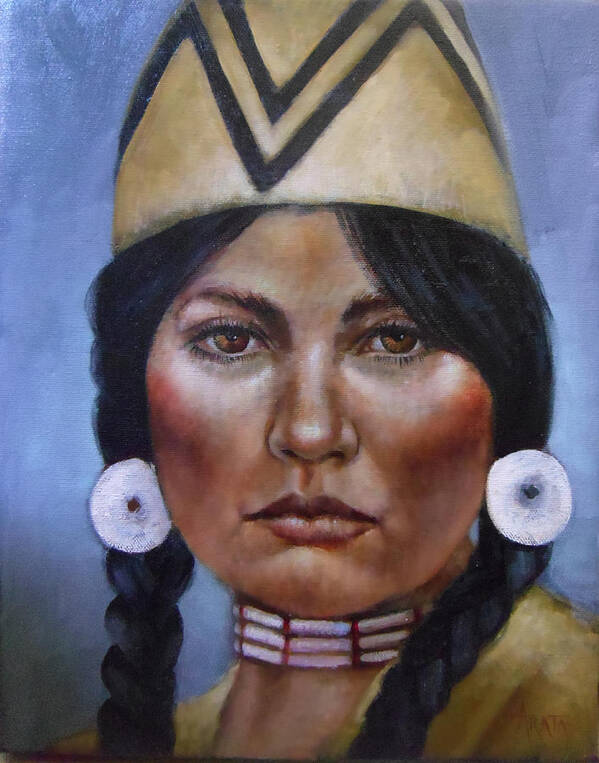  Art Print featuring the painting First People III by Geraldine Arata