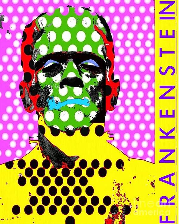 Frankenstein Art Print featuring the digital art Frankenstein by Ricky Sencion