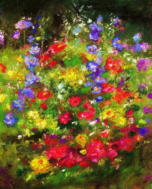  Art Print featuring the pastel Garden in New Jersey by Denise Dempsey Kane