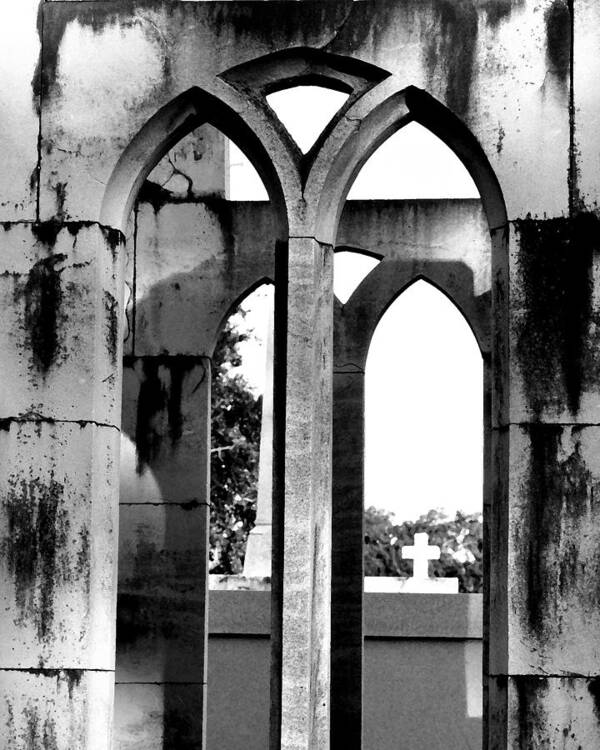 Gothic Architecture Art Print featuring the photograph Gothic Cross by Cheri Randolph