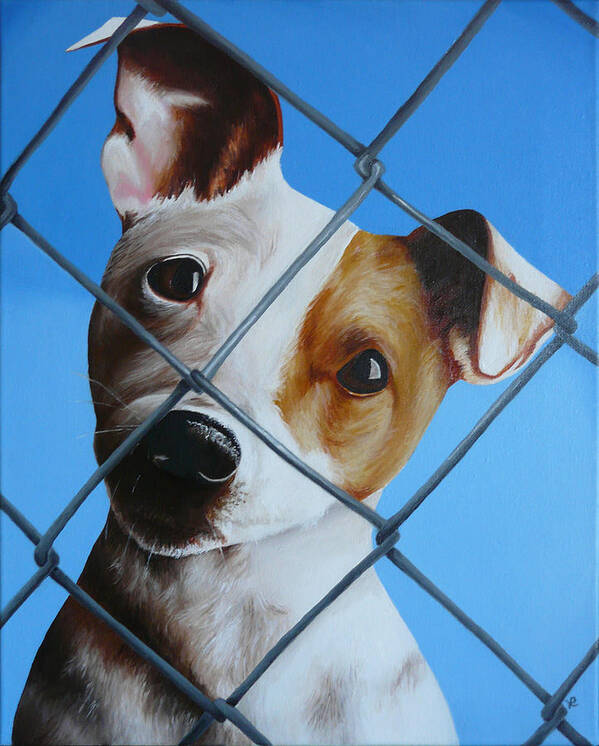 Pet Art Print featuring the painting Help Release Me VI by Vic Ritchey