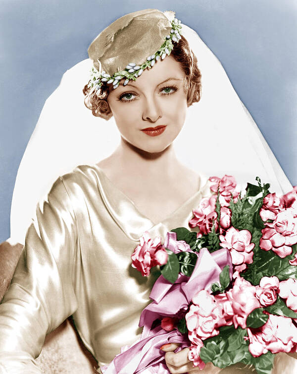 1930s Movies Art Print featuring the photograph The Barbarian, Myrna Loy, Portrait by Everett