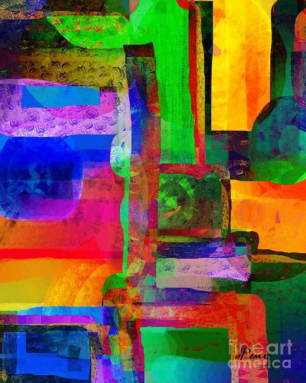 Abstract Art Prints Art Print featuring the digital art Treasure by D Perry