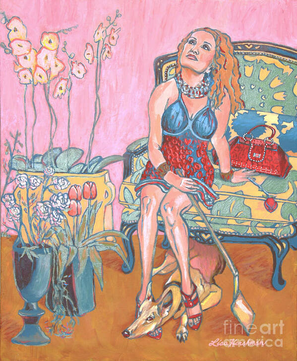 Valentine's Day Art Print featuring the painting Who'll Be Mine by Lisa Hershman
