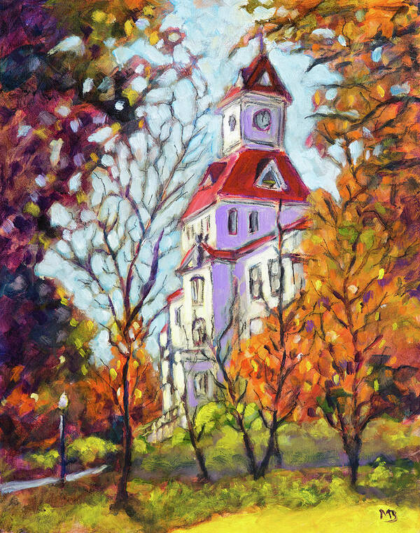 Benton County Courthouse Art Print featuring the painting Benton County Courthouse by Mike Bergen