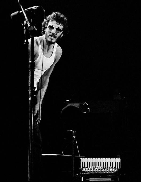 Bruce Springsteen Art Print featuring the photograph Bruce Springsteen 1975 by Chris Walter