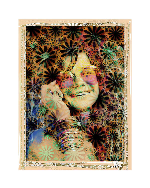 Joplin Art Print featuring the mixed media Janis Joplin #1 by Russell Pierce