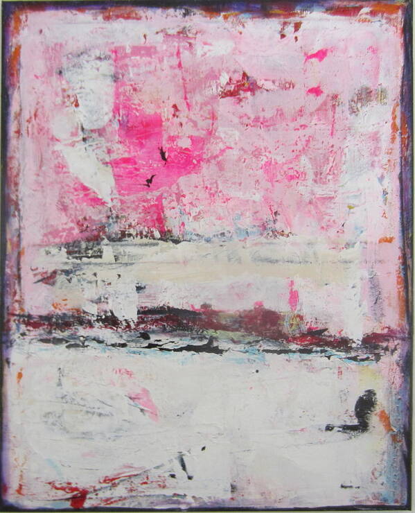 Pink Art Print featuring the painting Pink About It 5 #1 by Francine Ethier