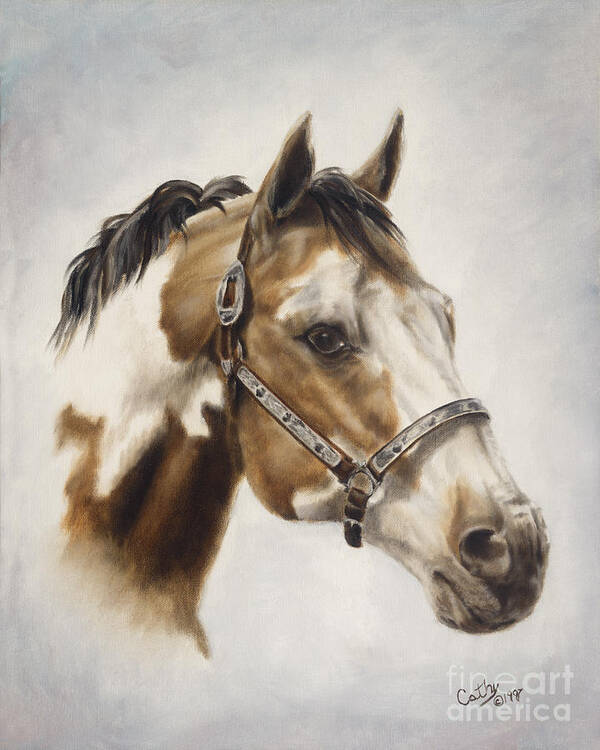 Horse Art Print featuring the painting Show Off #1 by Cathy Cleveland