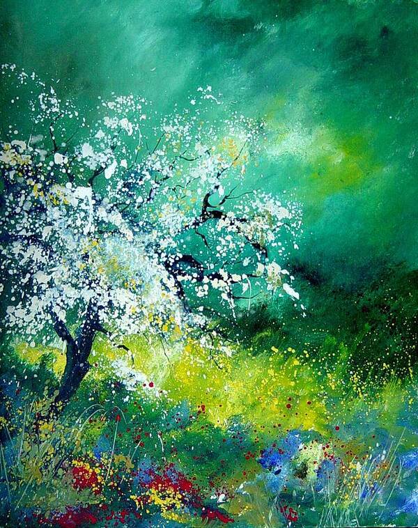 Flowers Art Print featuring the painting Spring #5 by Pol Ledent